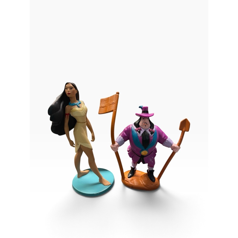Disney Pocahontas Toy Figures Lot of 2 PVC Cake Toppers Mini Display Shelf Decor